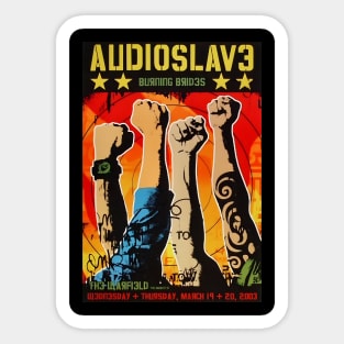 Audioslave Vintage Concert Sticker